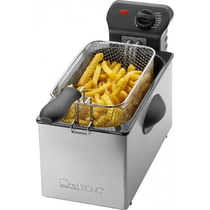 EAN 4006160636840 - Clatronic 263684 freidora Sencillo Independiente 2000 W Negro, Acero inoxidable imagen 2