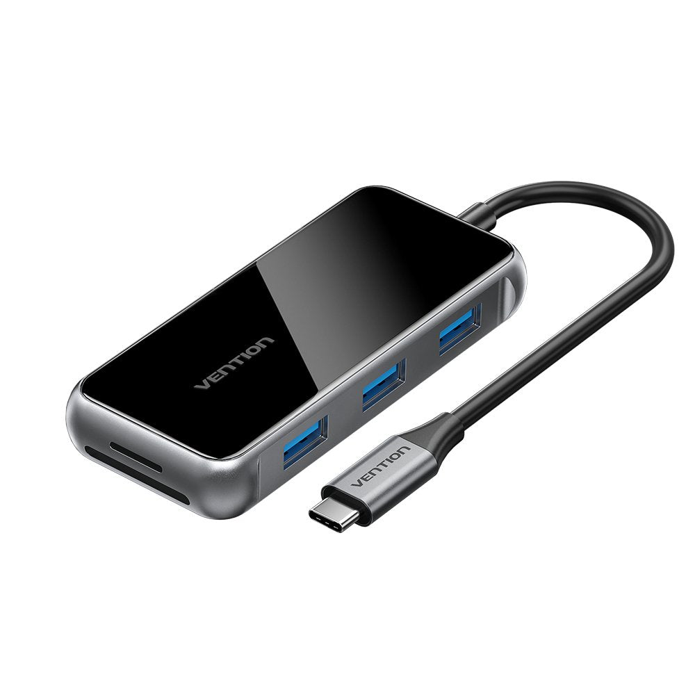 EAN 6922794766631 - Vention TFMHB base para portátil y replicador de puertos Alámbrico USB 3.2 Gen 1 (3.1 Gen 1) Type-C Negro imagen 1