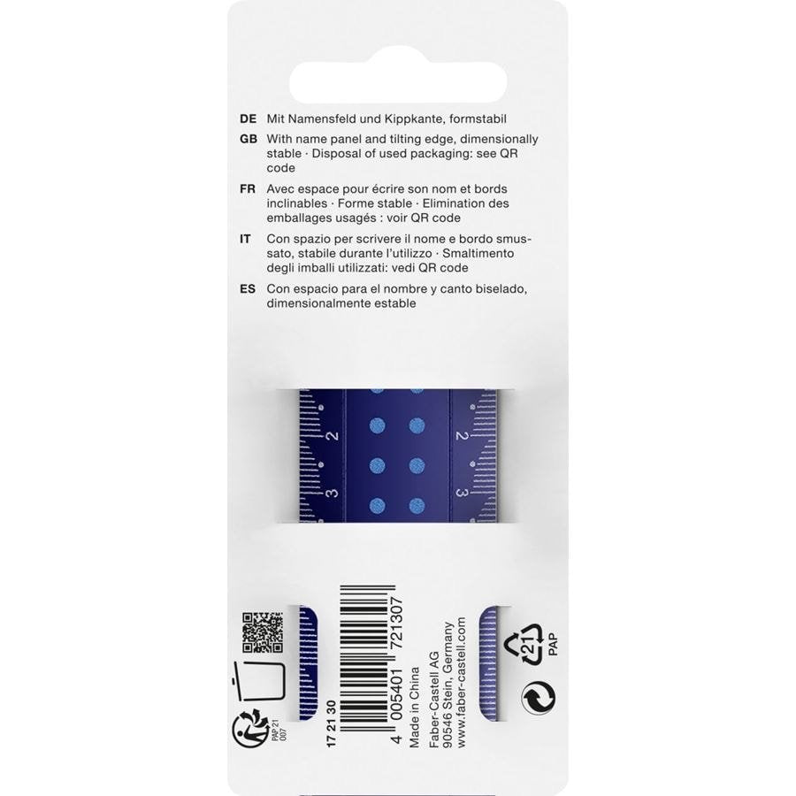 EAN 4005401721307 - Faber-Castell 172130 cirterio Regla de escritorio 300 mm Colores surtidos 1 pieza(s) imagen 1