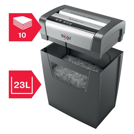 EAN 5028252523240 - Rexel Momentum X410 triturador de papel Corte en partículas 62 dB Negro, Gris imagen 6