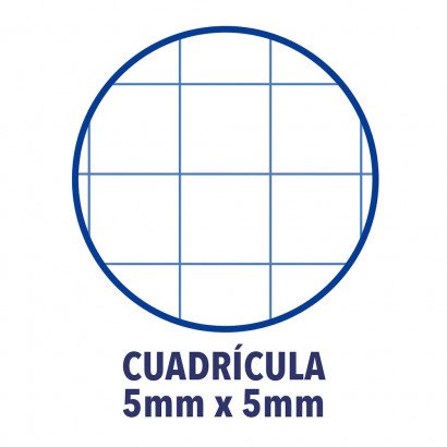 Libreta Oxford Espiral A4+ Gris Tapa Extradura 80 Hojas 4 Taladros Cuadricula 5x5 90gr