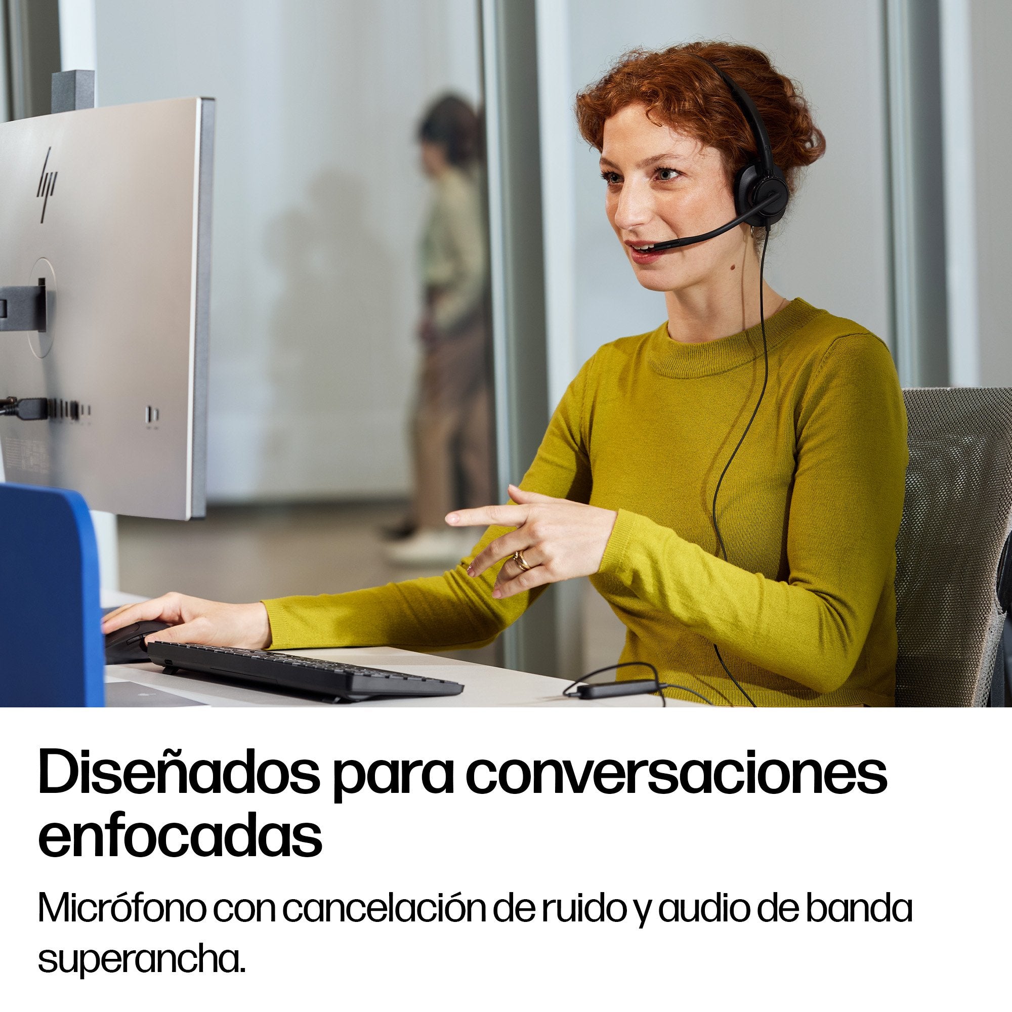 EAN 0199764365576 - HP Poly Mission 425 Stereo USB Wired Headset Classic (Bulk) Negro imagen 8