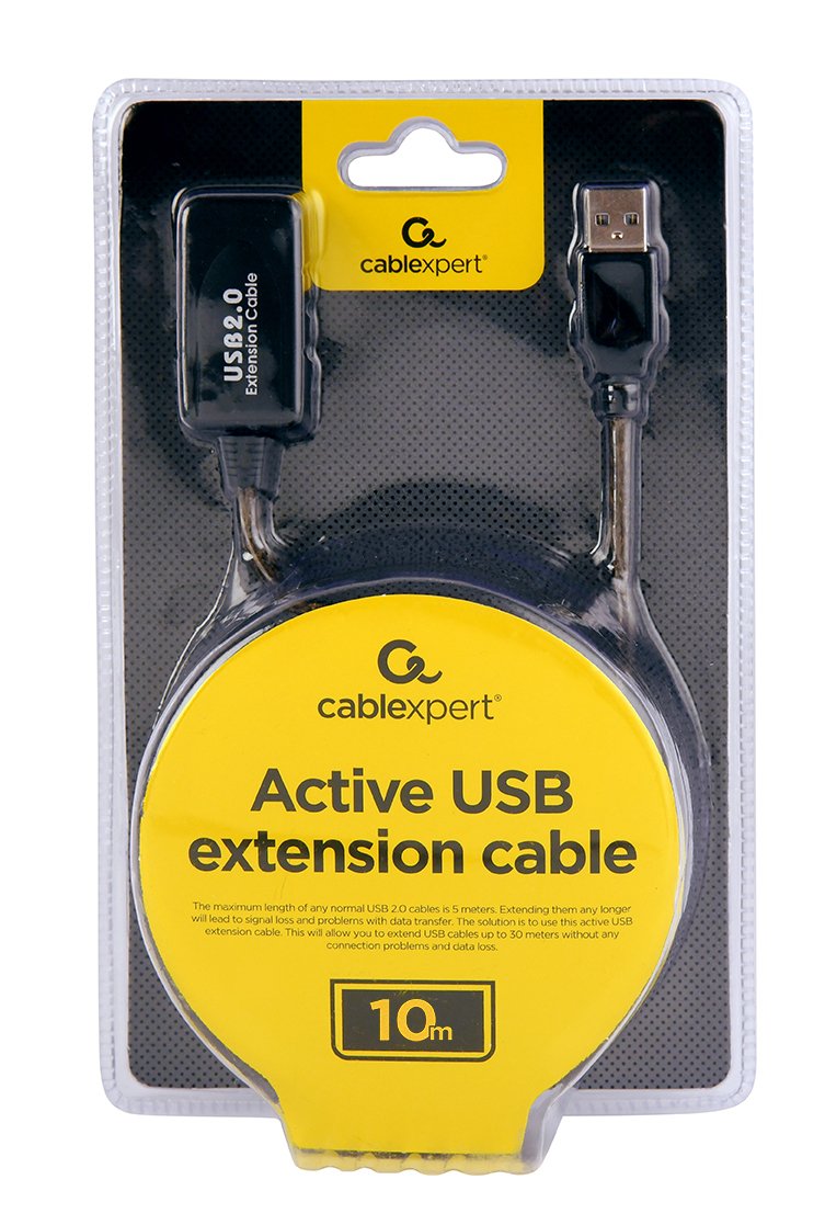 EAN 8716309083690 - Gembird USB A/USB A M/F 10m cable USB USB 2.0 Negro imagen 3