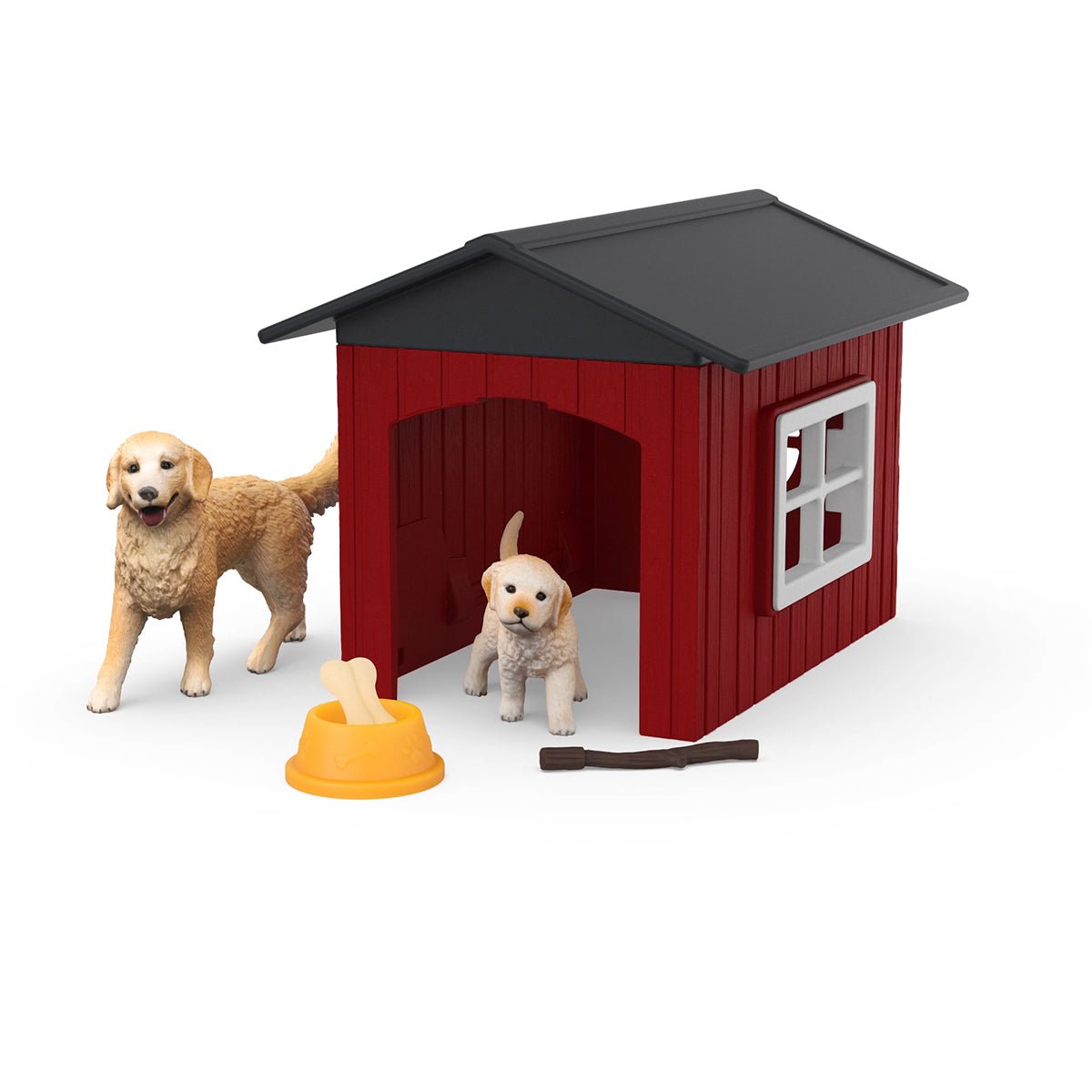 Figura Schleich Farm World Casa Para Perros Con Golden Retriever 42722