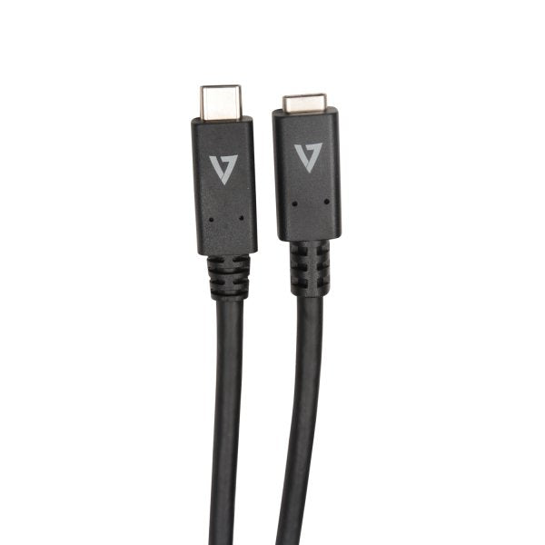 Usb-C Extension Cable 2m Black Cable Black Usb-C Extension Cable