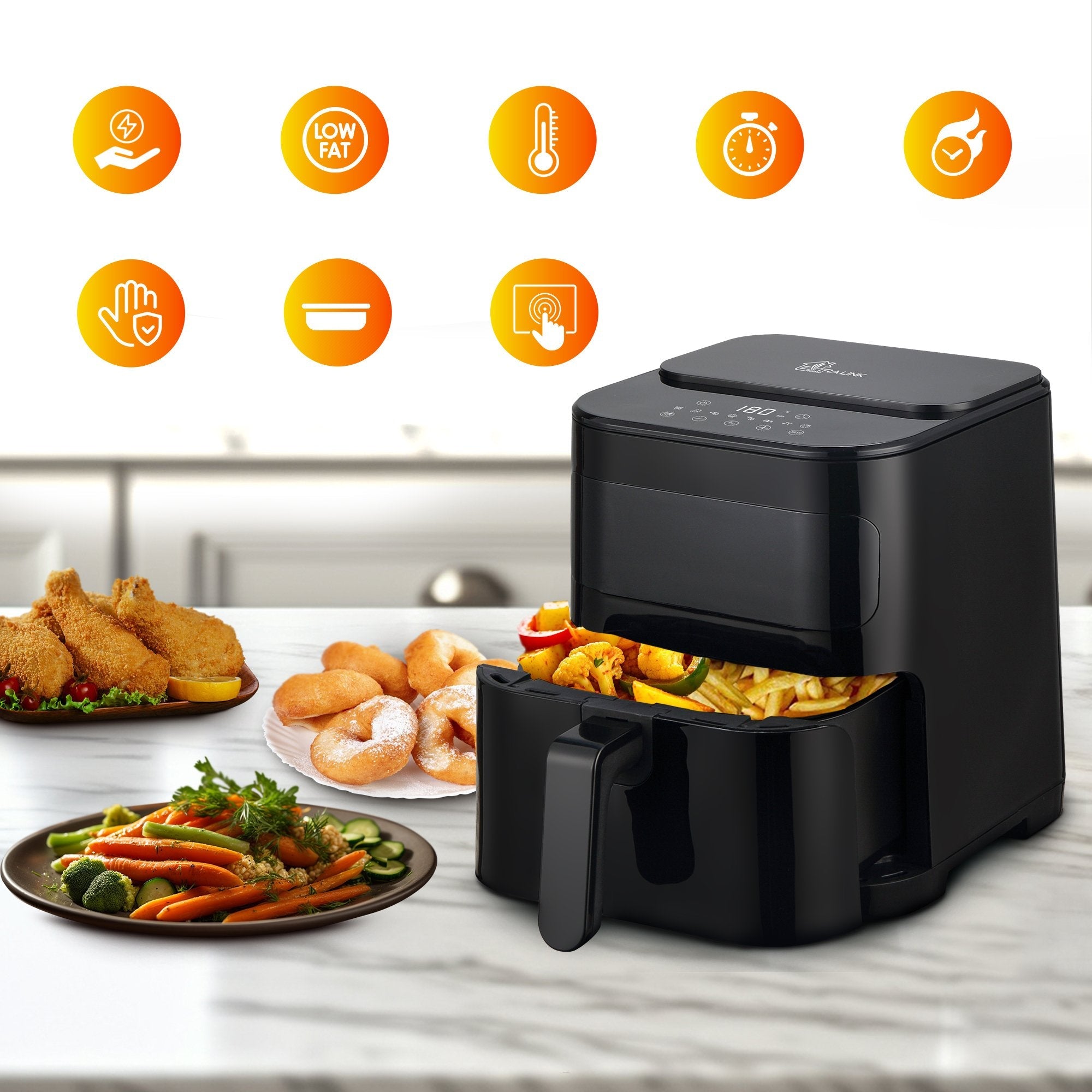 Extralink Home Air Fryer 5.2l Eu Sj-520
