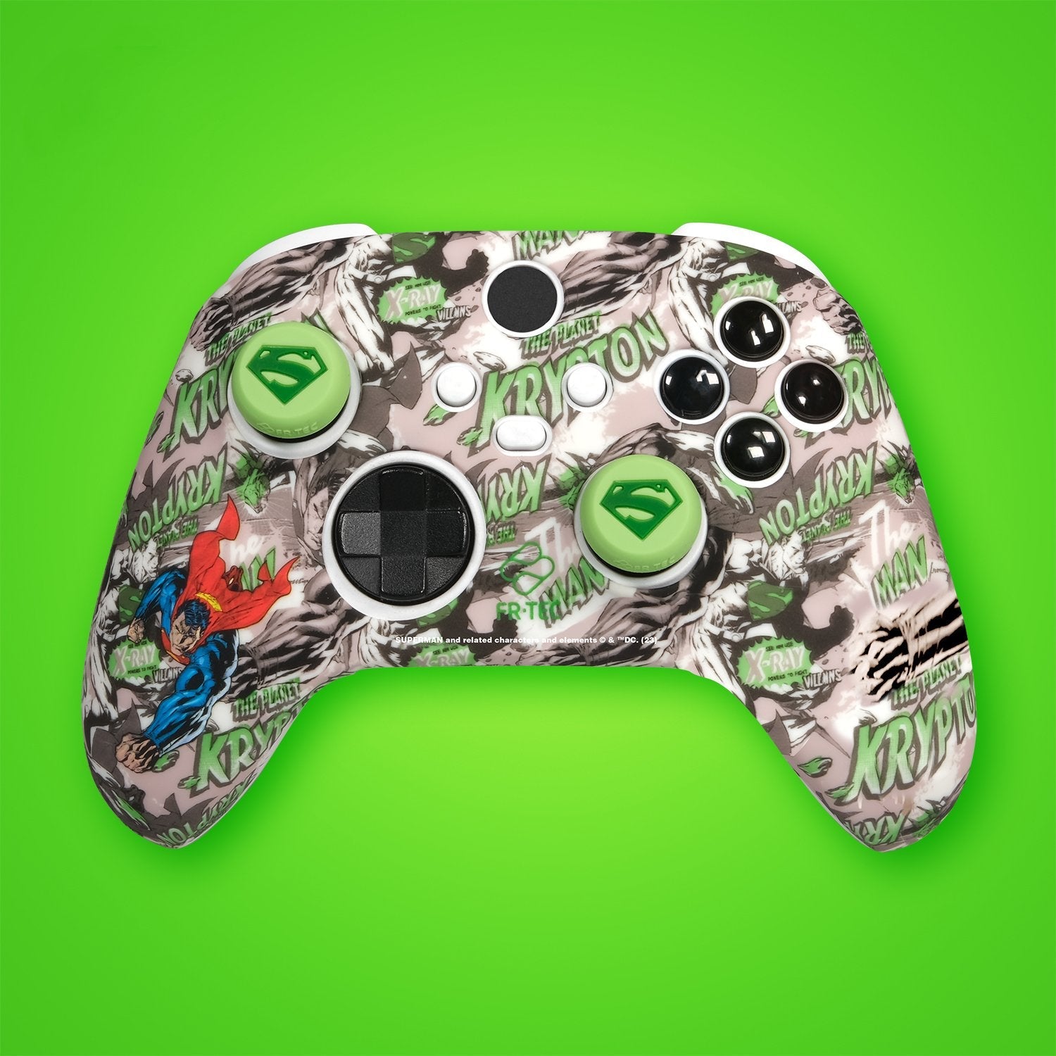 Xbox Dc Kit Superman Fr-Tec Wrls Silicona/Grips Xbox Series