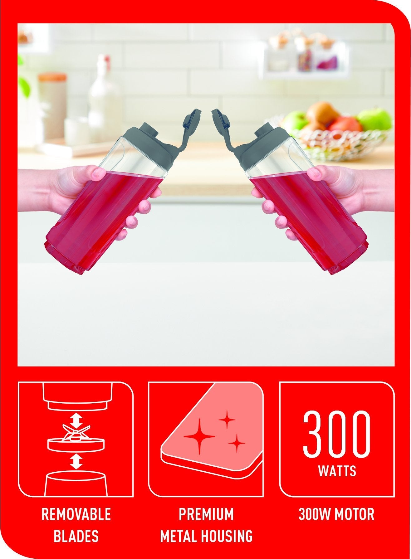 Batidora Mix&Move Tefal Bl15fd, Acero Inoxidable