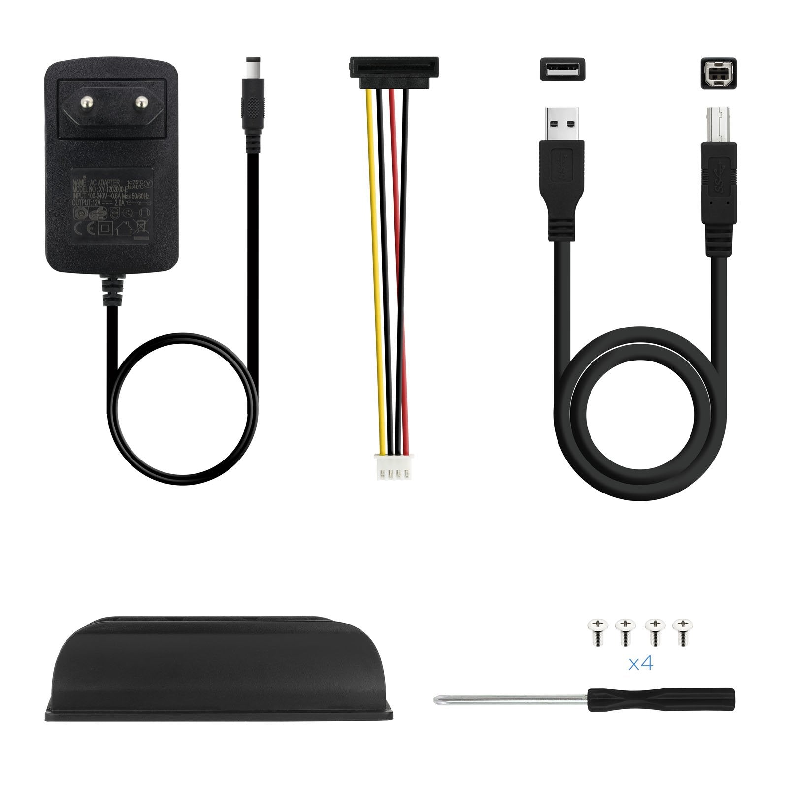 Tooq Carcasa Externa Hdd 3.5" Sata/Ide Usb 2.0 Con Soporte - Negro