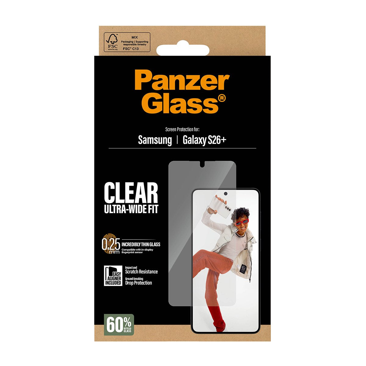 EAN 5715685033834 - PanzerGlass ® Screen Protector Samsung Galaxy S26+ | Ultra-Wide Fit w. EasyAligner Protector de pantalla imagen 3