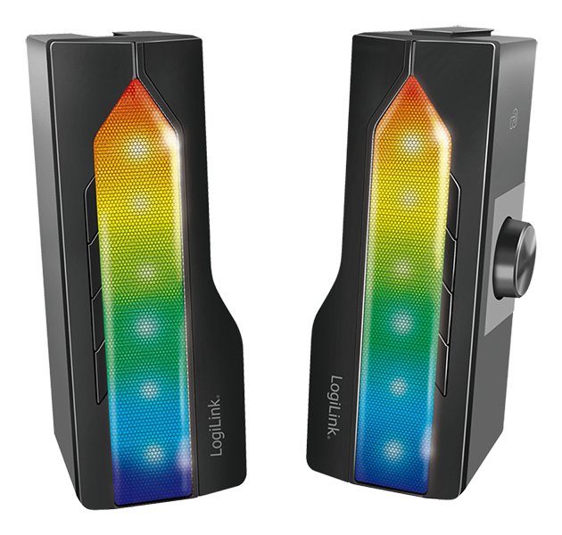 Barra De Sonido Móvil Con Luz De Fiesta, Sistema De Sonido Para Juegos 2 En 1 Logilink