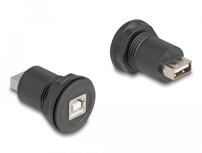 Delock 66744 Conector Usb 2.0 Tipo-B A Usb 2.0 Tipo-A Integrado Negro