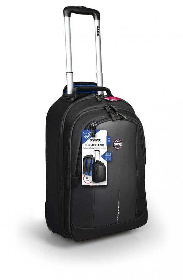 Port Designs Chicago Evo Maletines Para Portátil 39,6 Cm (15.6") Maletín Con Ruedas Negro
