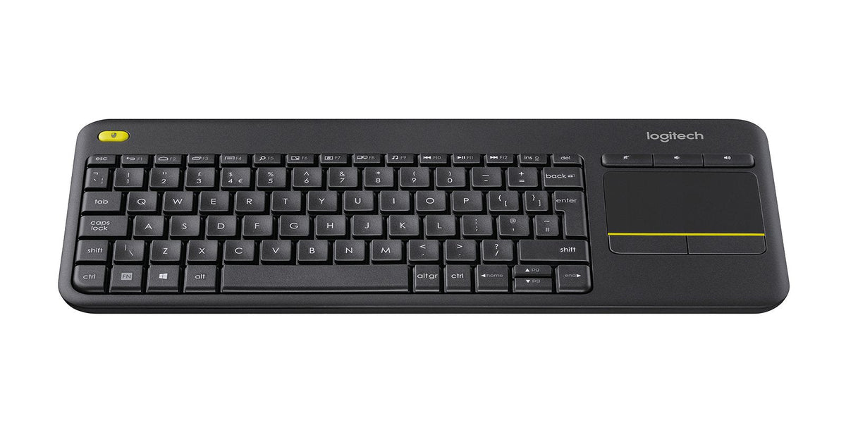 Teclado Nórdico Logitech K400 Plus Tv Rf Inalámbrico Qwerty Negro