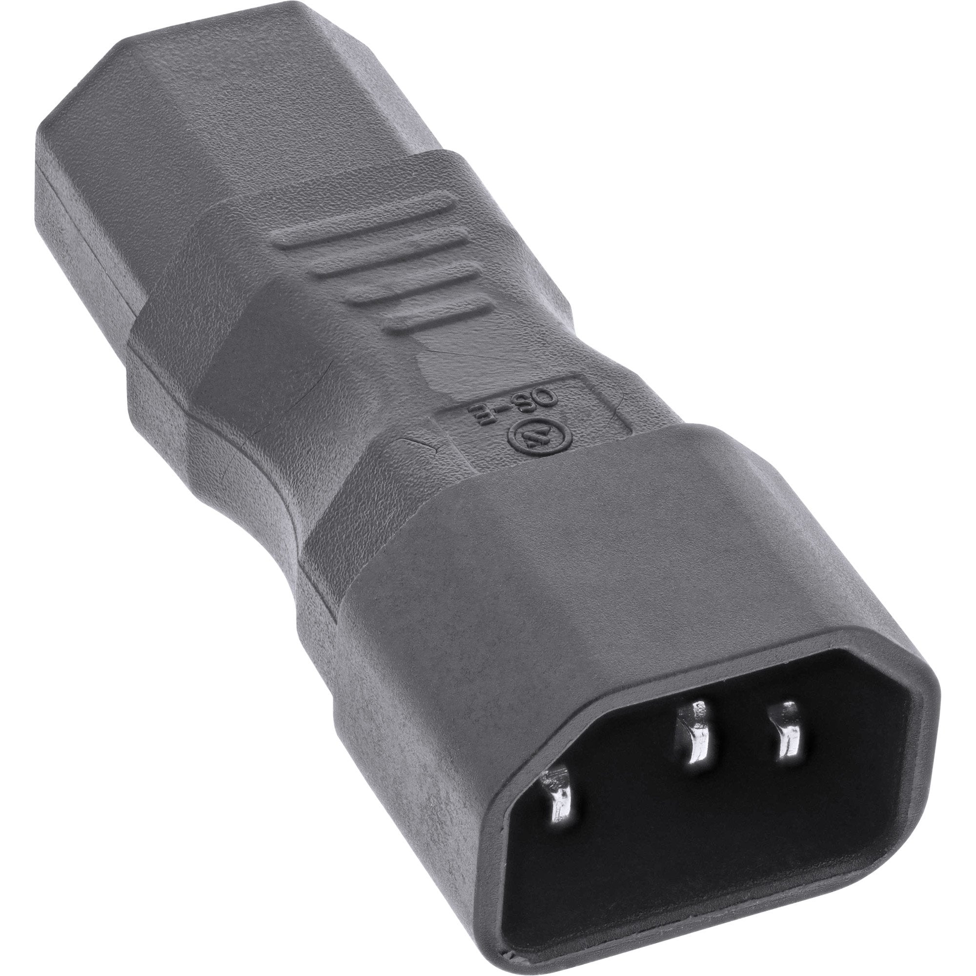 Adaptador Alimentación Inline Iec 60320 C14 / C13, 3 Pines