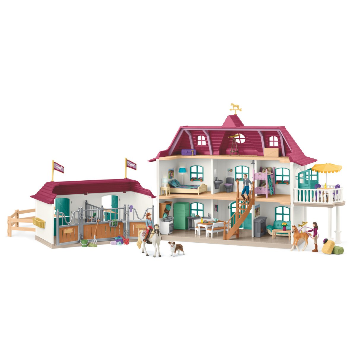 Schleich Horse Club Granja De Caballos Junto Al Lago, Edificio De Juegos 42706