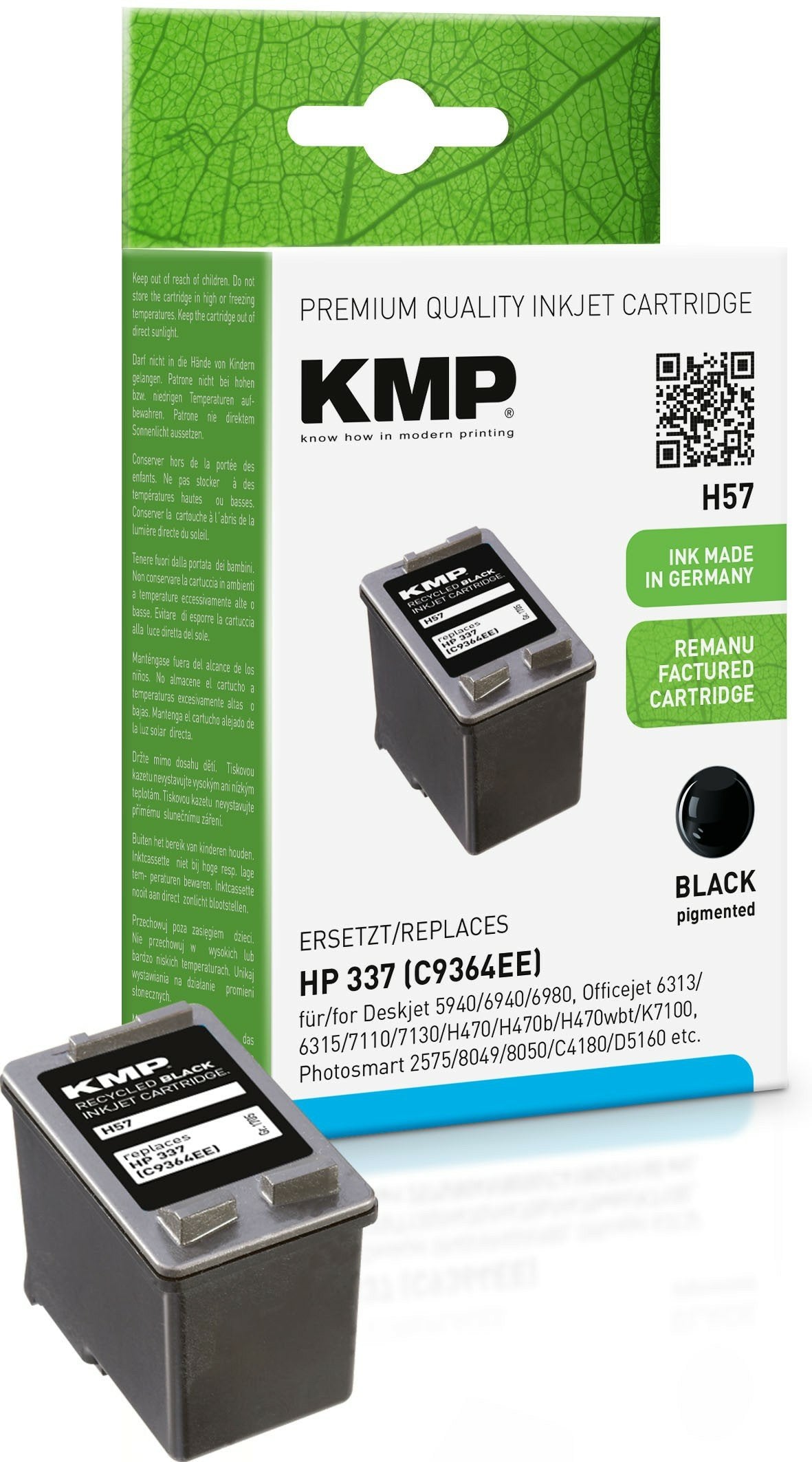 EAN 4011324705645 - KMP H57 cartucho de tinta 1 pieza(s) Negro imagen 1