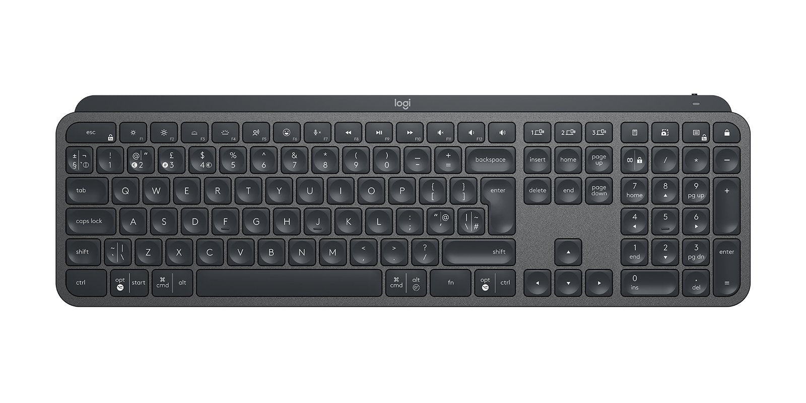 EAN 5099206096813 - Logitech Master 920-010250 teclado Oficina RF Wireless + Bluetooth Inglés internacional Grafito imagen 6