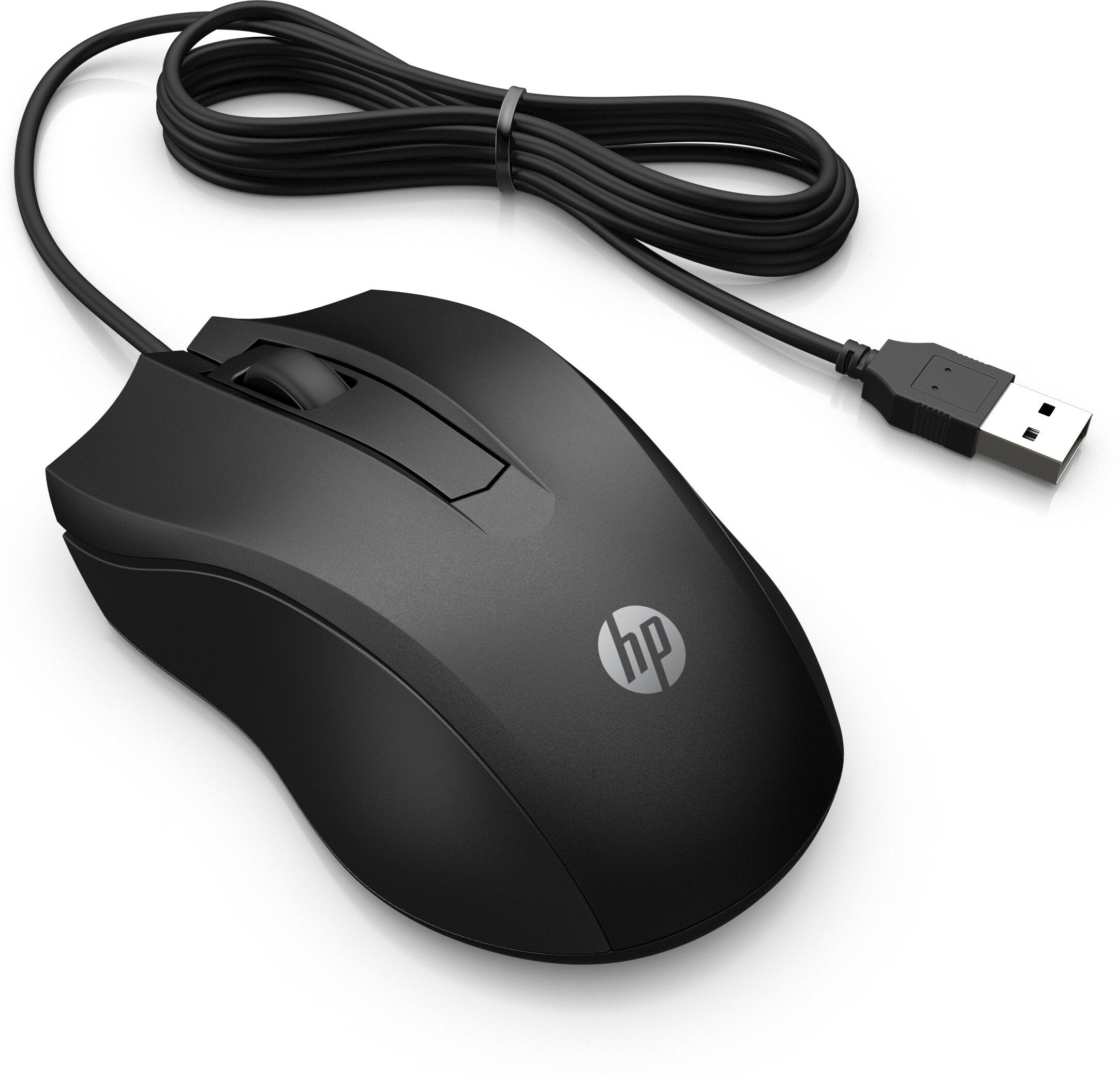 Raton Hp 105 Con Cable Negro