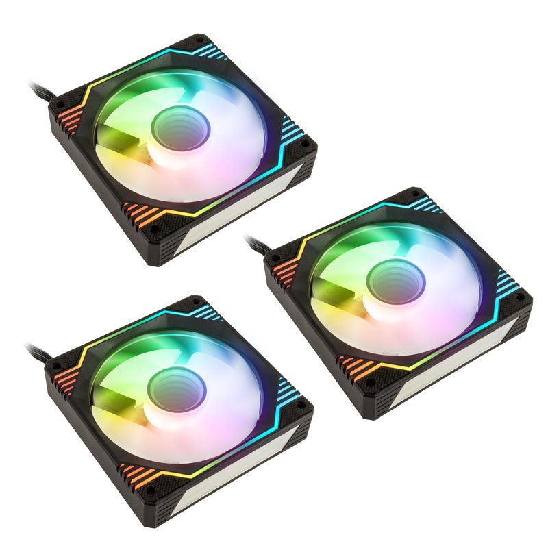 Kolink Umbra X 120mm Argb High Performance Pwm Fan Triple Pack - Negro