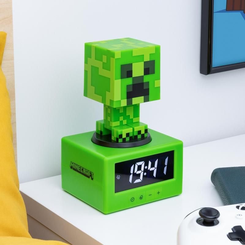 Reloj Alarma Paladone Minecraft Creeper