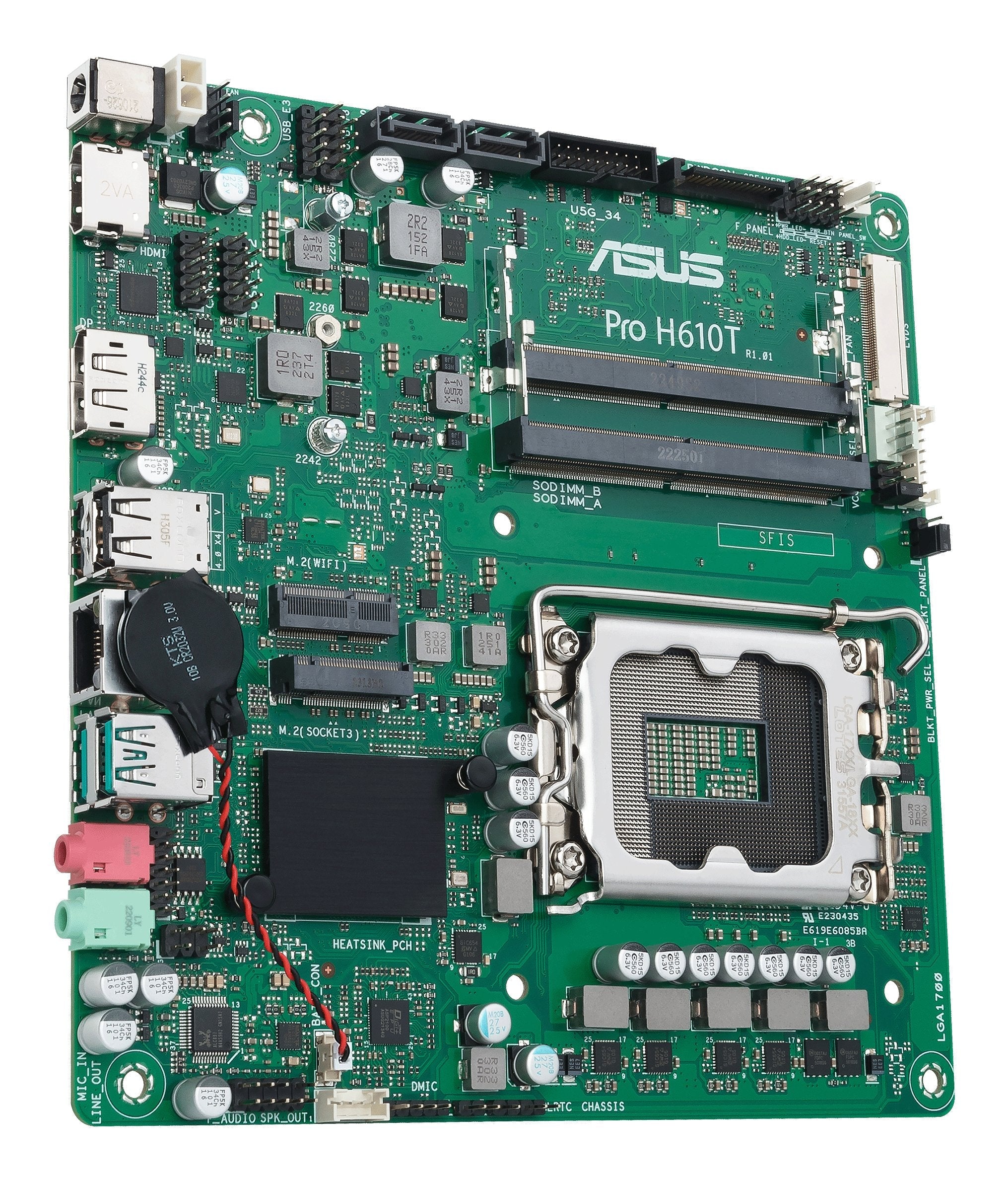 EAN 4711387304020 - ASUS PRO H610T-CSM Intel H610 LGA 1700 mini ITX imagen 4