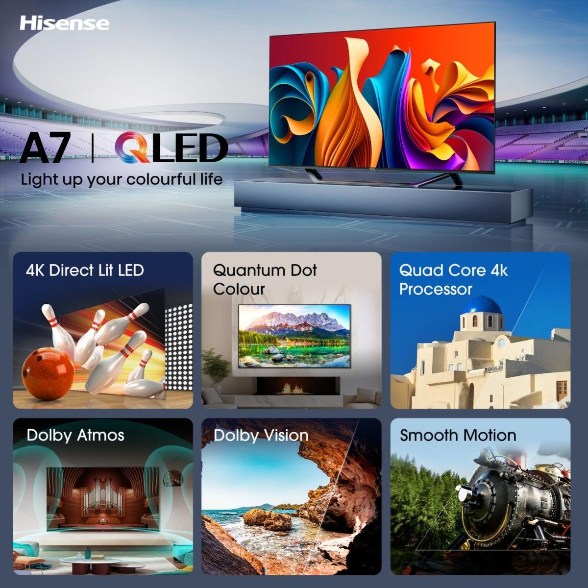 EAN 6942351403199 - Hisense 43A7NQ 109,2 cm (43") 4K Ultra HD Smart TV Wifi Gris 250 cd / m² imagen 3