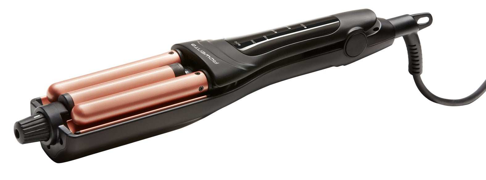 Plancha Rowenta Waves Addict Cf4710f0 Con Múltiples Accesorios Caliente Negro, Oro