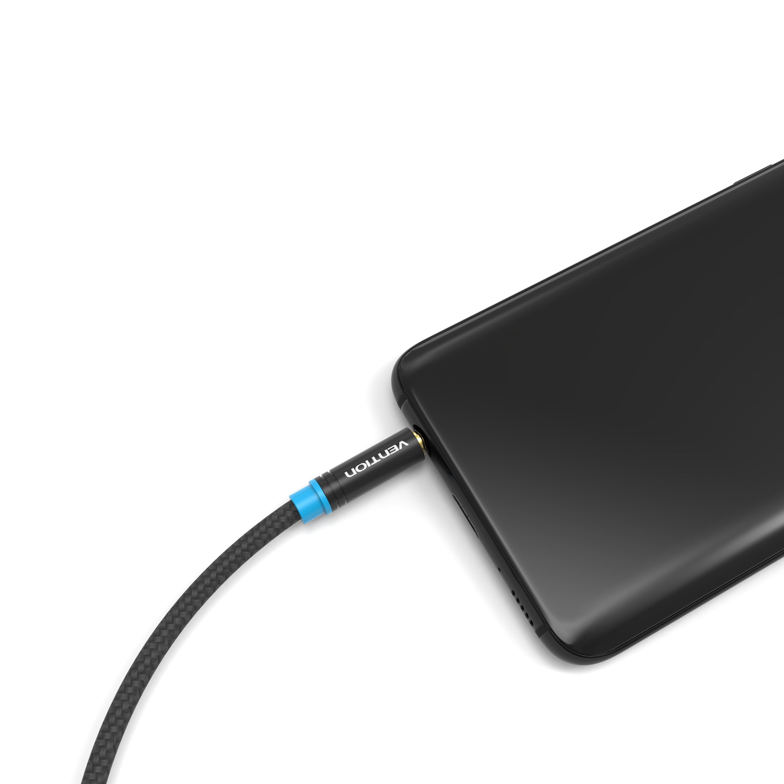 Cable Estéreo Vention Vab-B06-B100-M Jack 3.5 Macho Jack 3.5 Hembra 1m Negro