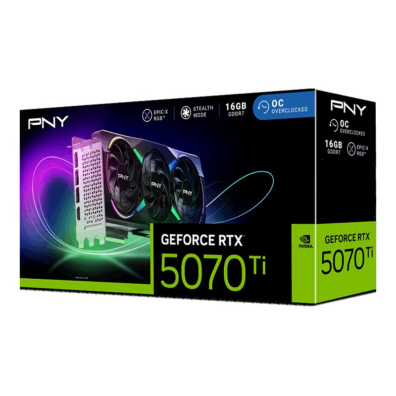 Tarjeta Grafica Pny Geforce Rtx 5070 Ti Argb Epic-X Rgb Nvidia 16 Gb Gddr7