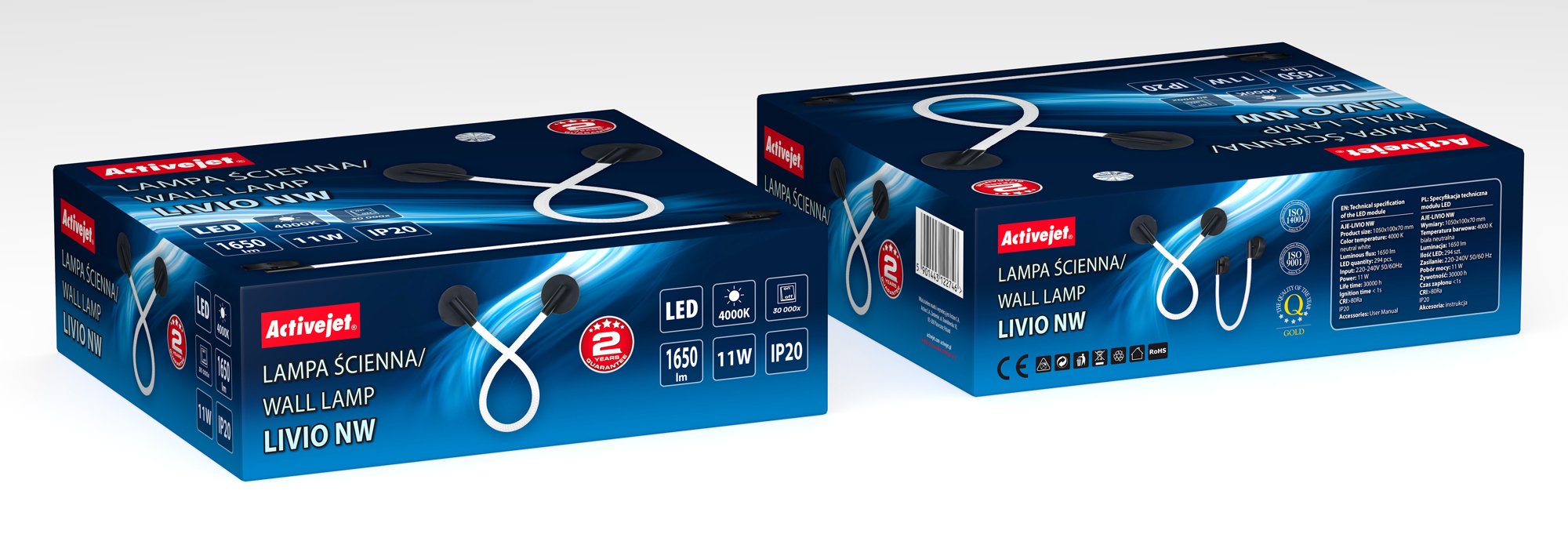 EAN 5901443122746 - Activejet AJE-LIVIO NW iluminación de pared 11 W imagen 13