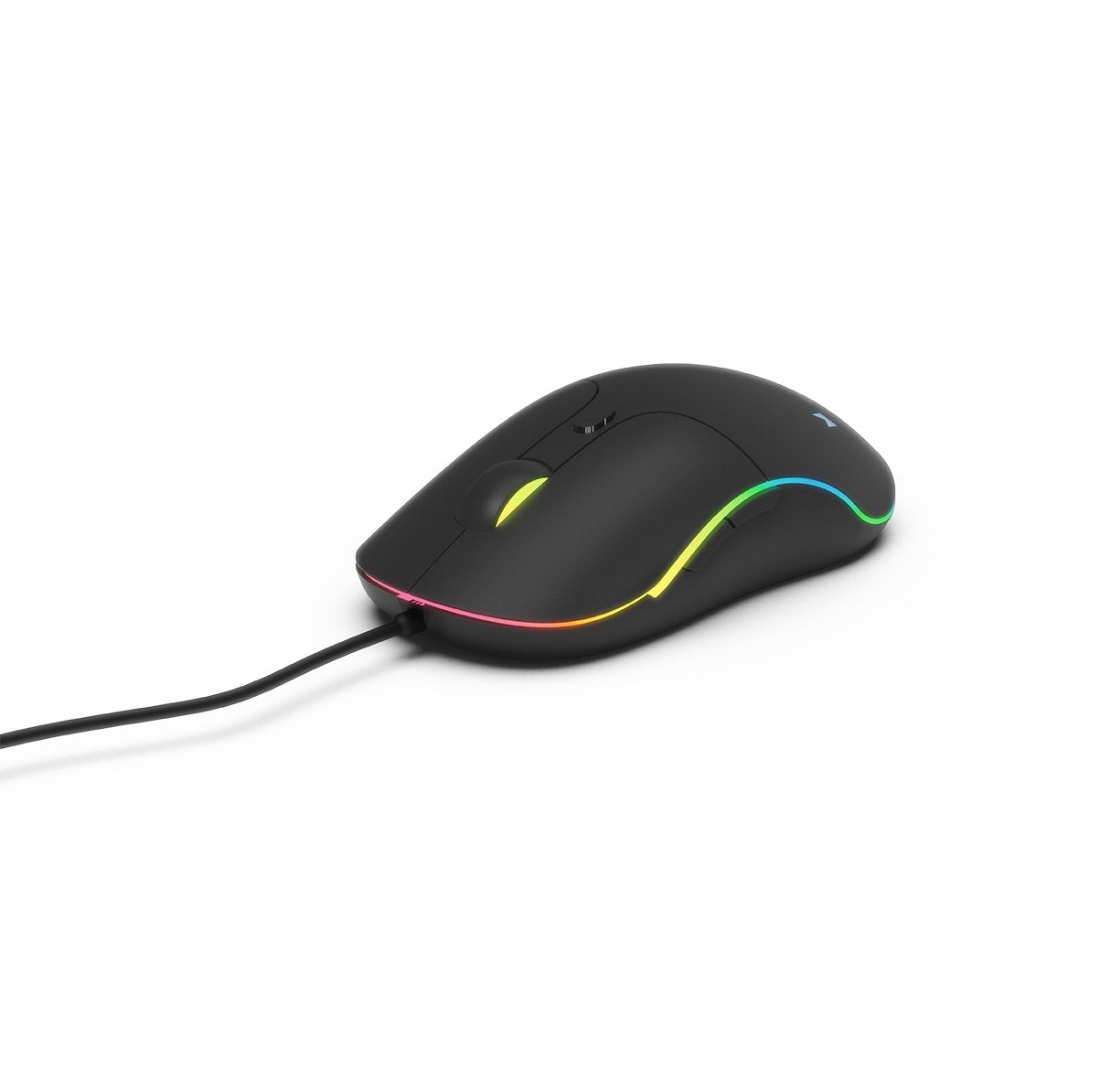 Gembird Mus-Ul-02 Ratón Con Cable Iluminado De Gran Tamaño, Usb, 2400dpi, Negro