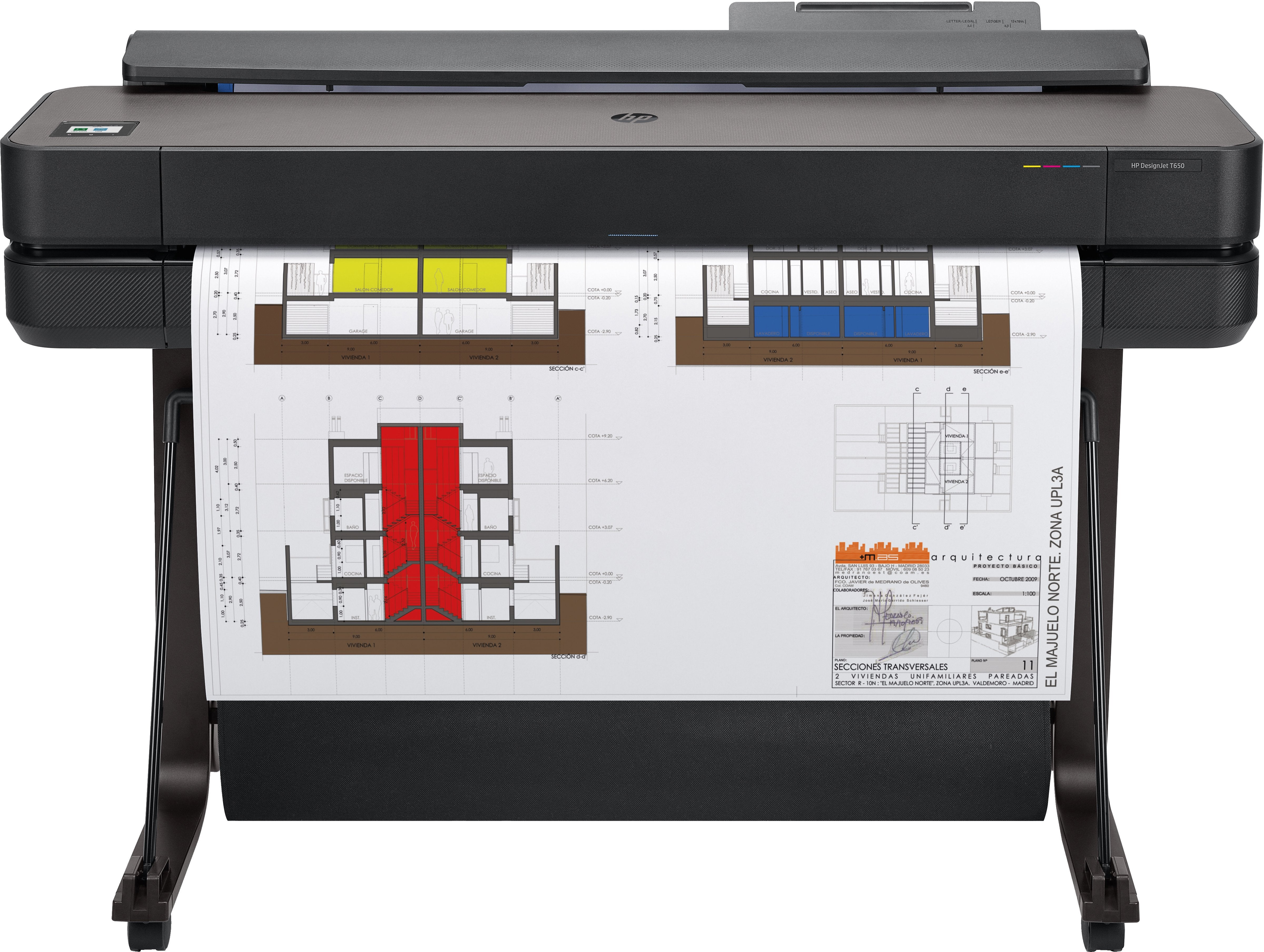 EAN 0198701027911 - HP Designjet T650 36-in Printer impresora de gran formato Wifi Inyección de tinta térmica Color 2400 x 12 imagen 1