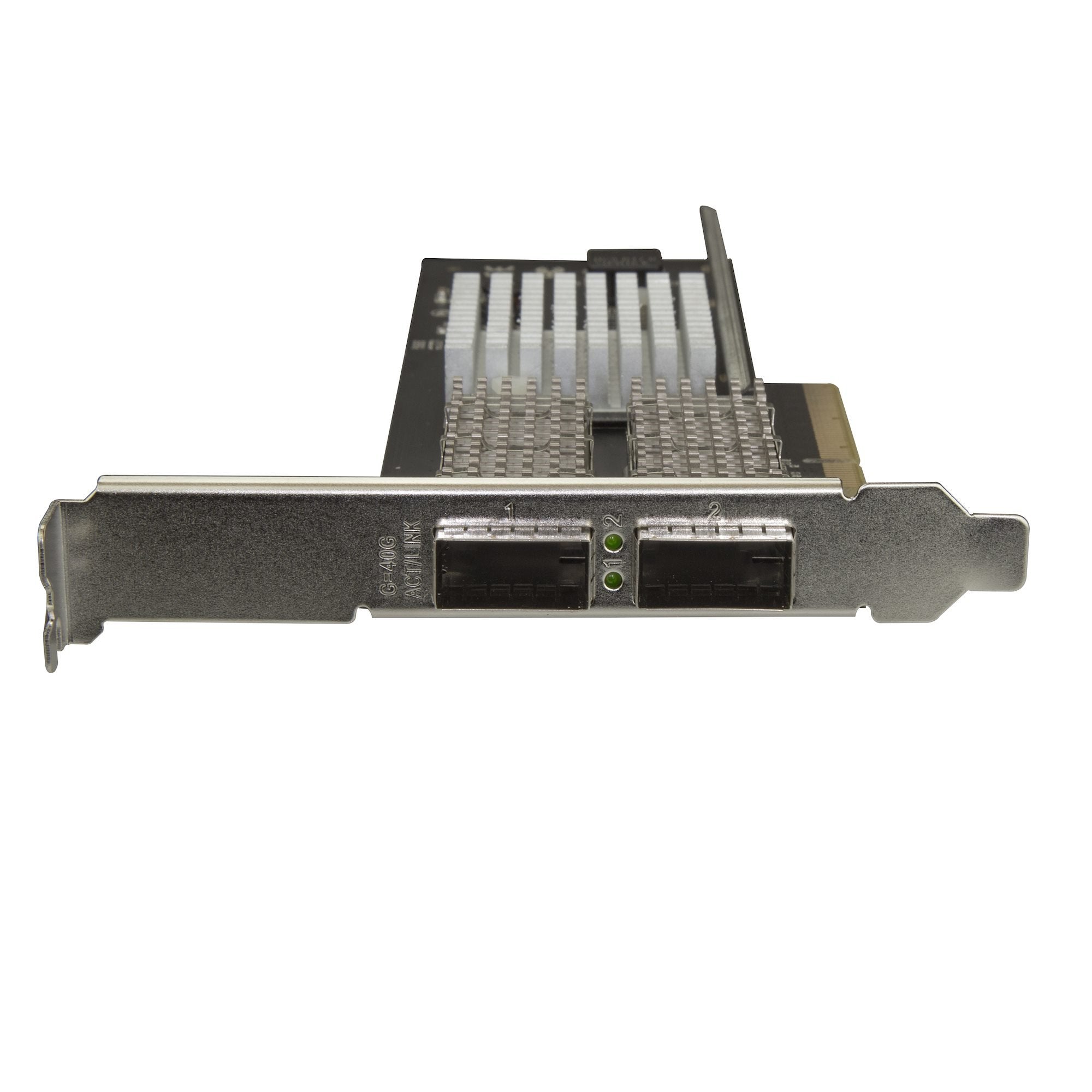 Startech.Com Tarjeta Pci Express Nic Qsfp+ De Servidores Con Dos Puertos Con Chipset Intel Xl710 - Tarjeta De Red 40g De Fibra Monomodo