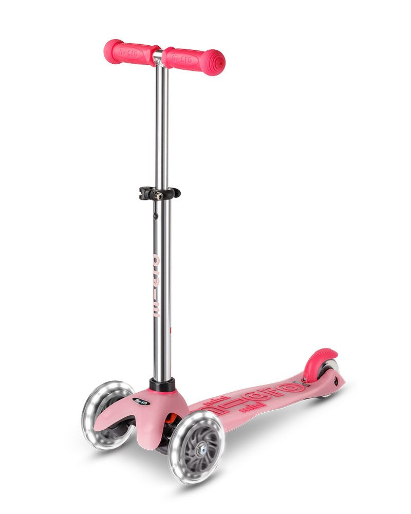 Patinete Hulajnoga Mini Micro Deluxe Glow Led Plus Frosty Pink
