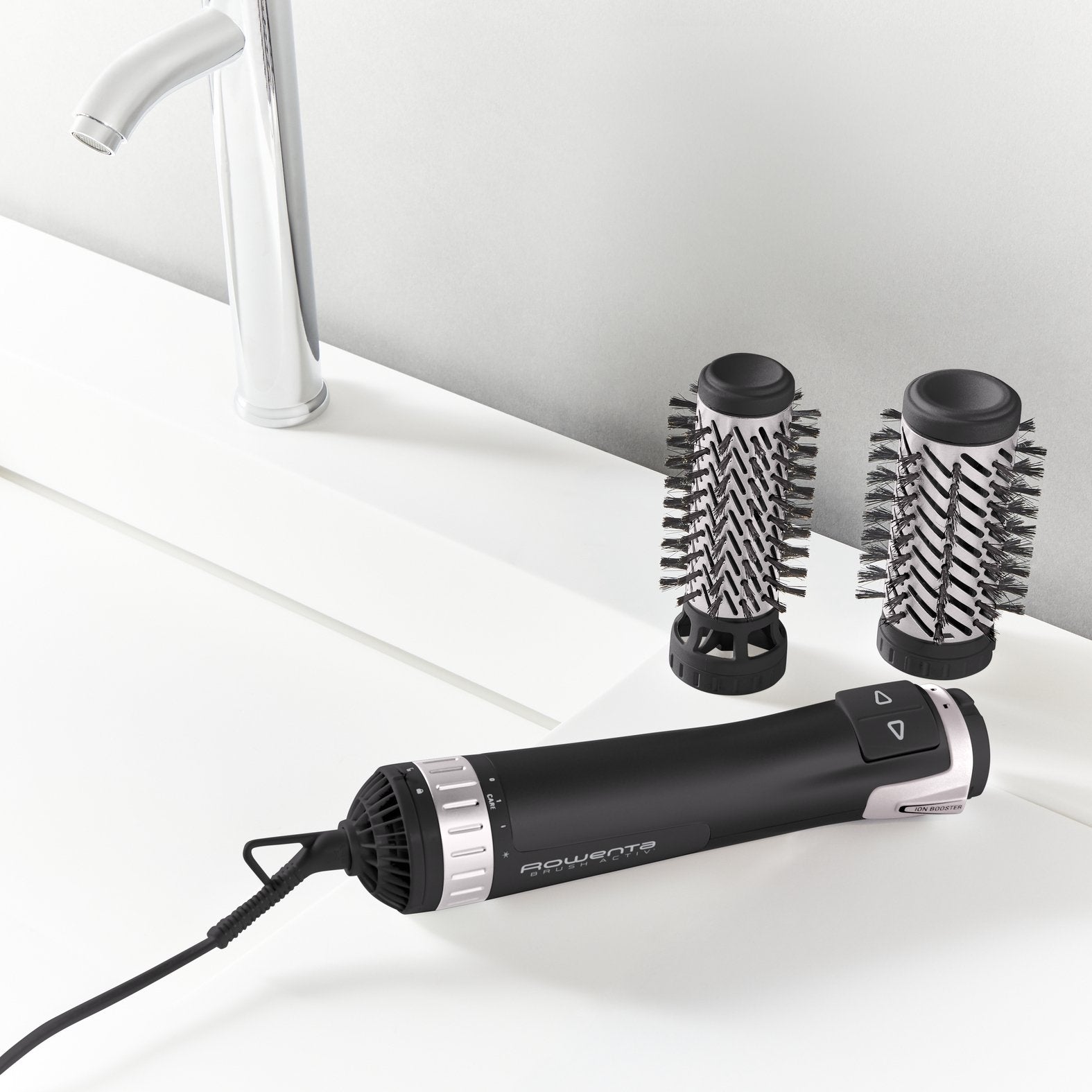 EAN 3121040089392 - Rowenta Brush Activ' Dry & Style CF9550 Cepillo de aire caliente Caliente Negro 1000 W 1,8 m imagen 6