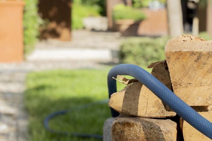 Gardena Liano Manguera De Jardín 20 M Por Encima Del Suelo Cloruro De Polivinilo (Pvc), Textil Negro, Gris