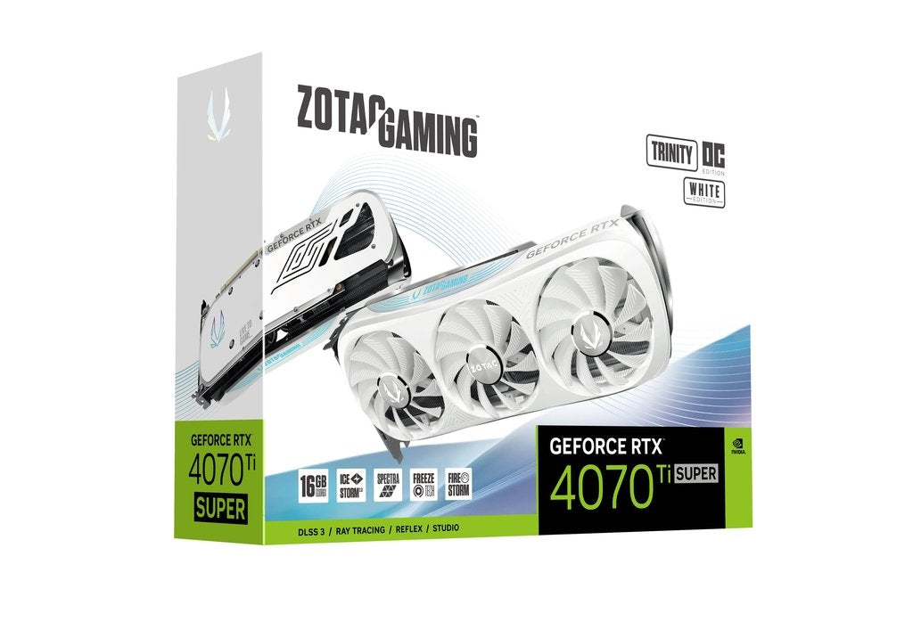 Tarjeta Gráfica Zotac Rtx 4070ti Super Trinity Oc White Ed