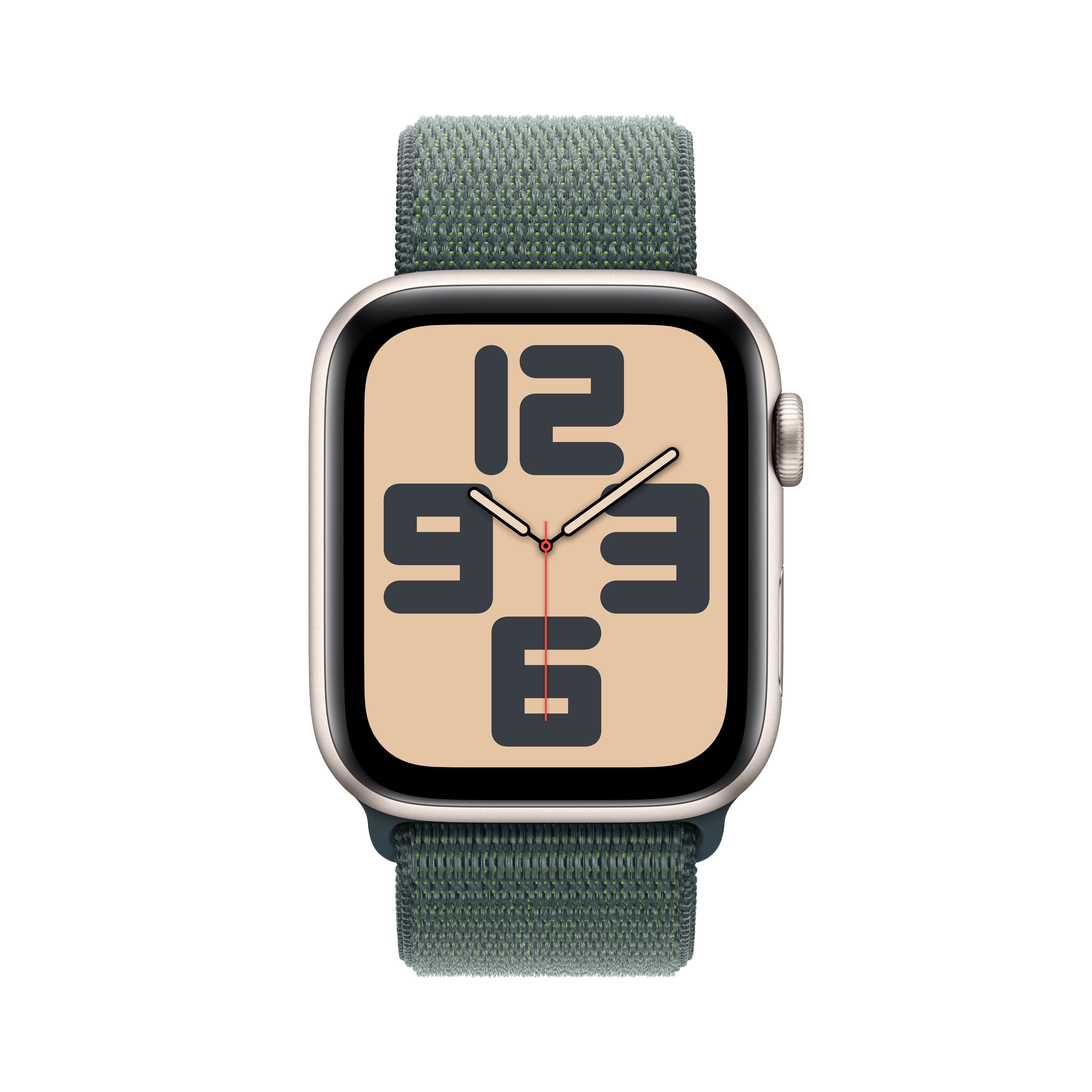 Watch Se Gps + Cellular, Koperta 44 Mm Z Aluminium W Kolorze Ksiezycowej Poswiaty Z Opaska Sportowa W Kolorze Górskiego Jeziora