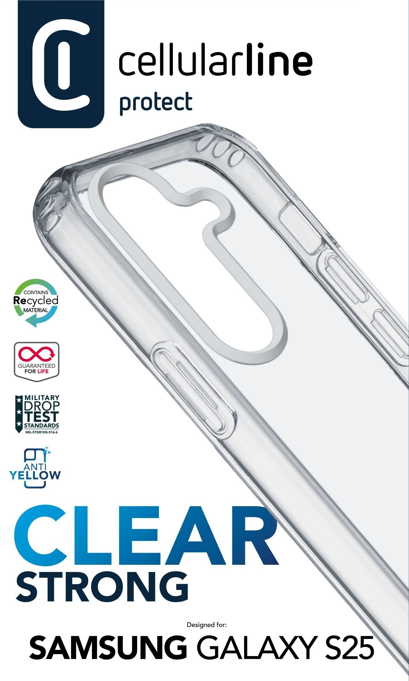 EAN 8018080491344 - Cellularline 8018080491344 funda para teléfono móvil 16,1 cm (6.36") Transparente imagen 1