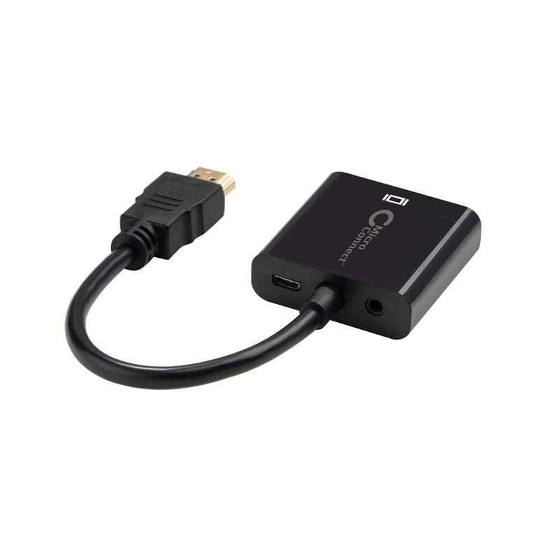 Microconnect Hdmi - Vga M/F 0,15 M Vga (D-Sub) Hdmi Tipo A (Estándar) Negro
