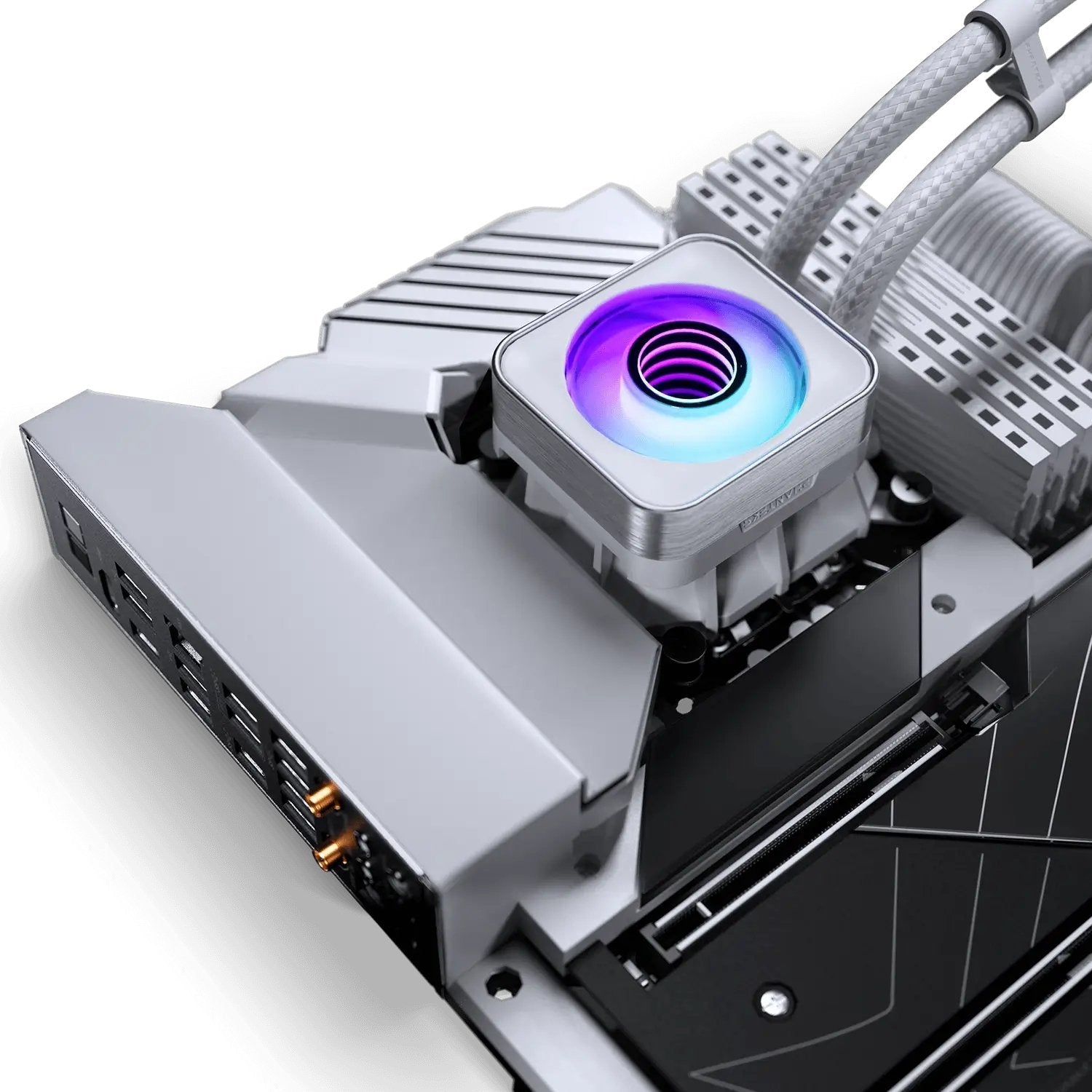 K Phanteks Glacier One 360d30 X2 Drgb Weiss Aio-Wasserkühlung