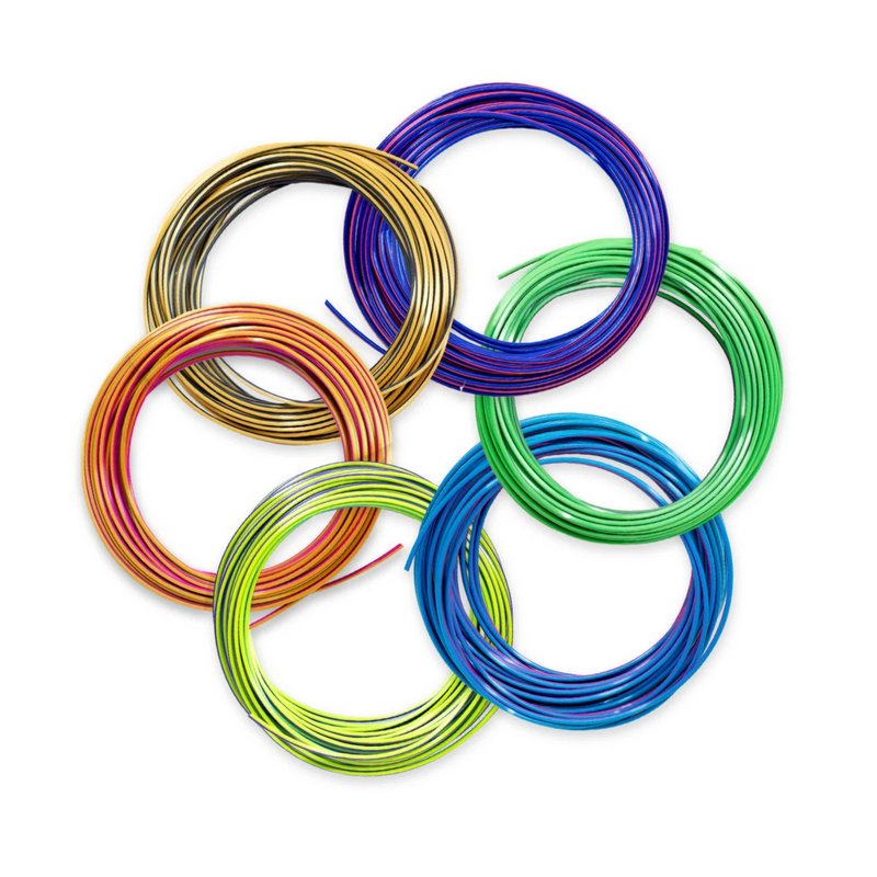 EAN 0817005024517 - 3Doodler FLOW-TRIFILLS material de impresión 3d Ácido poliláctico (PLA) Negro, Azul, Cobre, Oro, Verde, P imagen 2