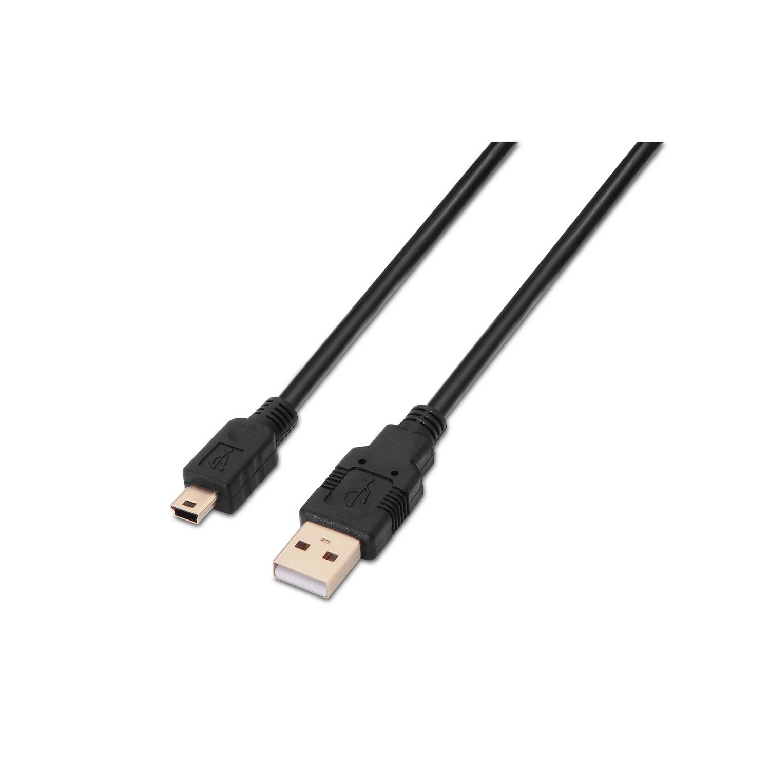 EAN 8436574700220 - AISENS A101-0023 cable USB USB 2.0 0,5 m USB A Mini-USB B Negro imagen 1