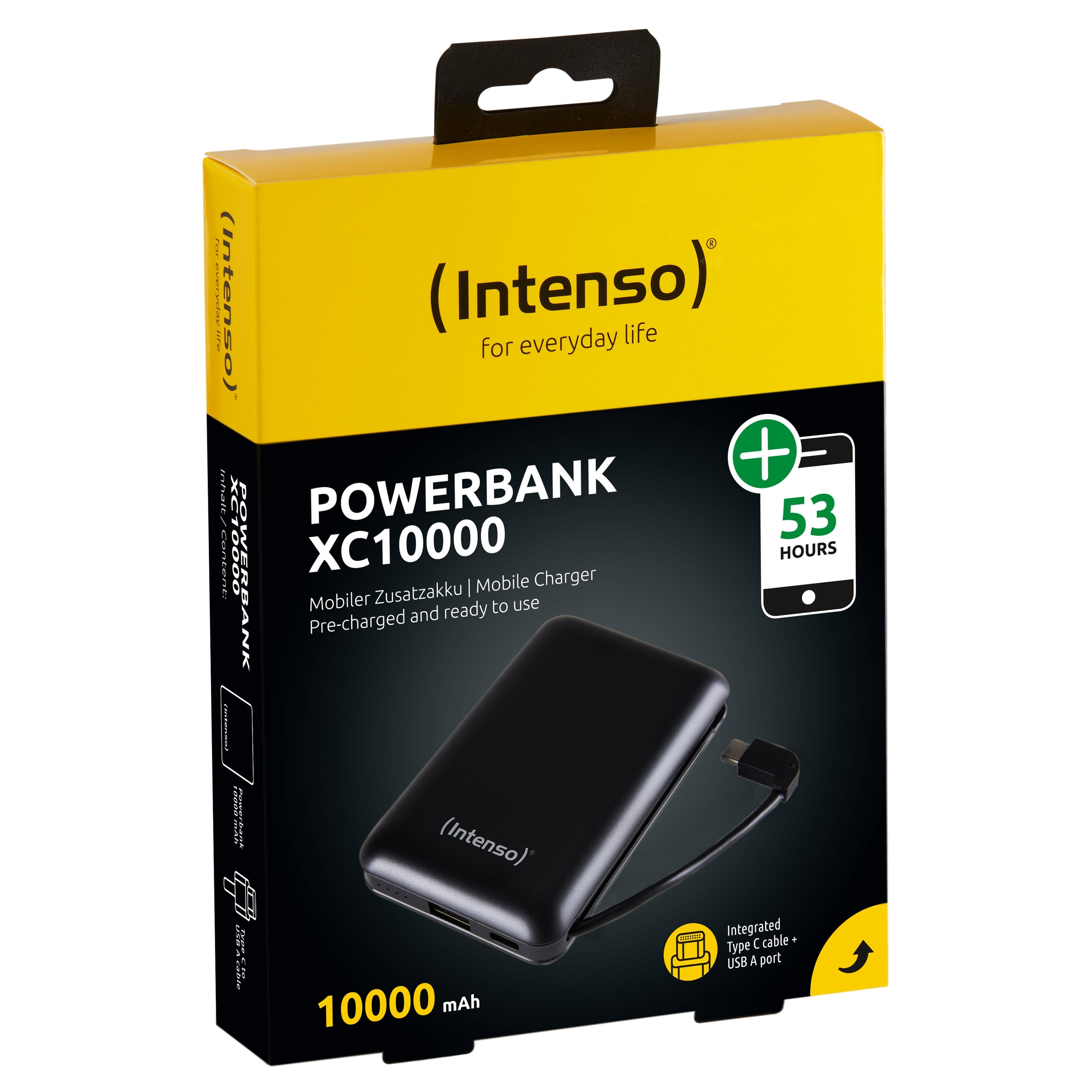EAN 4034303030125 - Intenso 7314530 batería externa Polímero de litio 10000 mAh Negro imagen 2