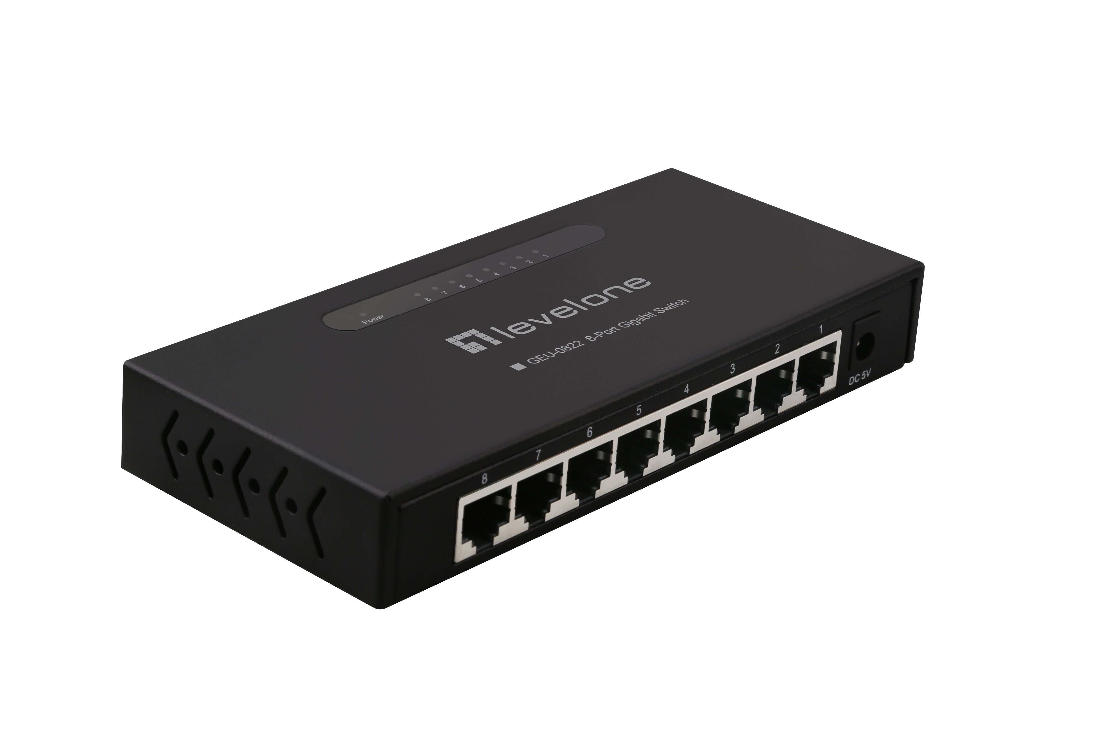 Level One Switch No Gestion 8p 10/100/1000 Carcasa Metalica