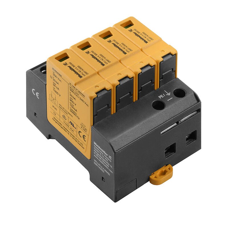 Wei Vpu Ac Ii 4 300 50 Überspannungsableiter Typ 2
