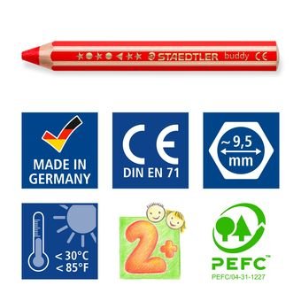 EAN 4007817029183 - Staedtler Noris buddy 140 Multicolor 6 pieza(s) imagen 7
