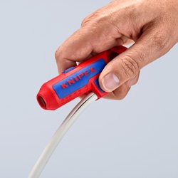 EAN 4003773082910 - Knipex ErgoStrip pelacable Azul, Rojo imagen 3