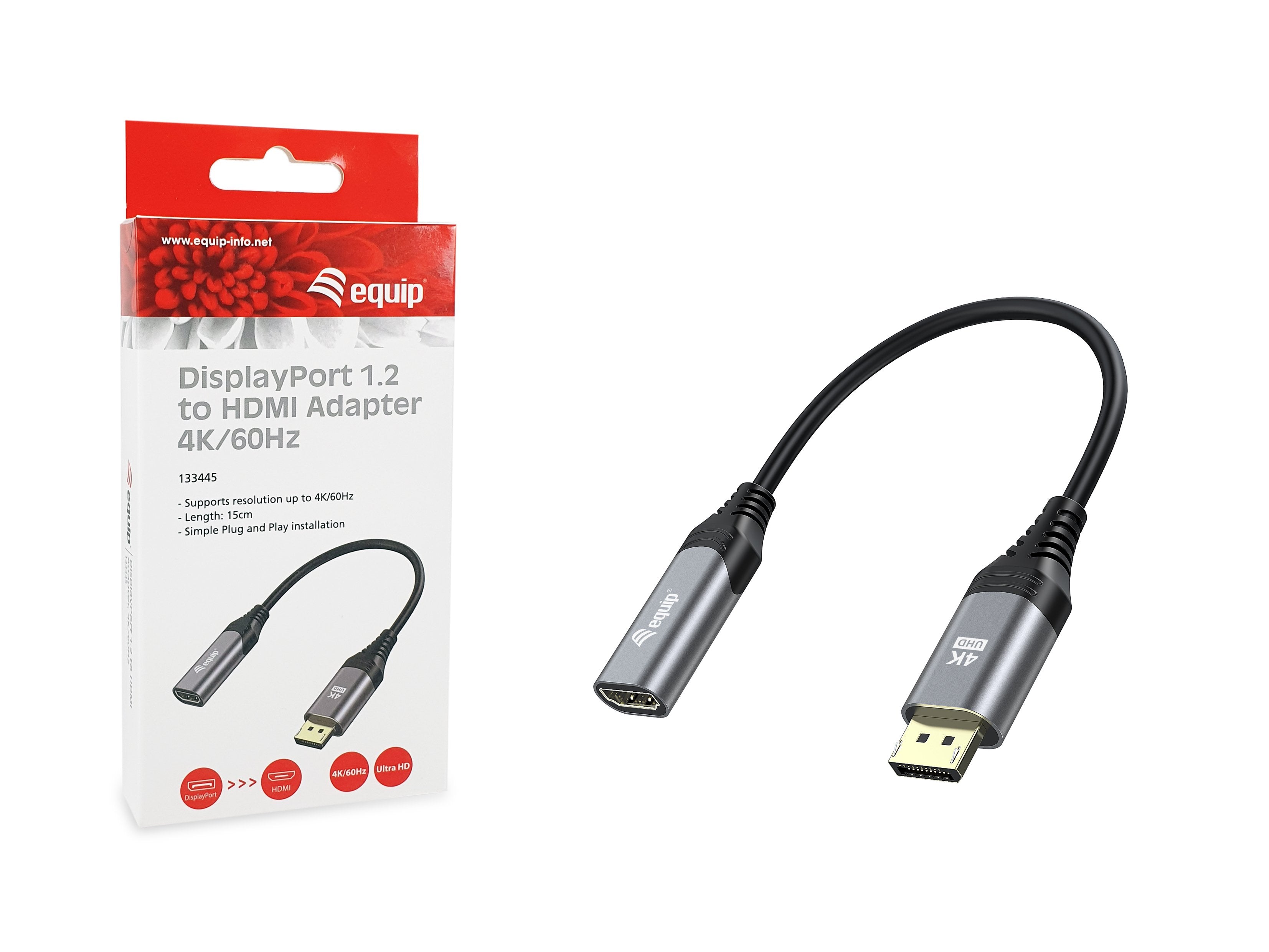 EAN 4015867230022 - Equip 133445 adaptador de cable de vídeo 0,15 m Negro, Gris imagen 7